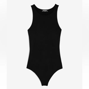Body Contour Compression Silky High Neck Thong Bodysuit